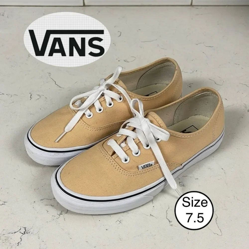 VANS Authentic Color Theory Honey Peach Skate Shoes Women’s 7.5 Unisex Mens 6.0